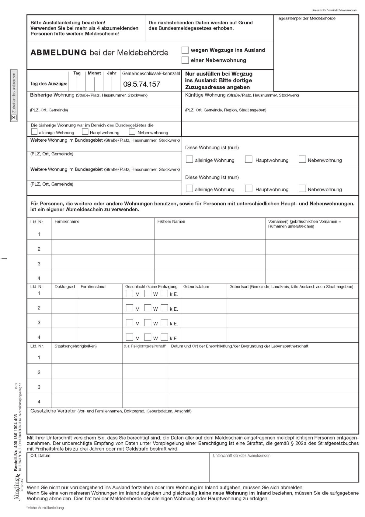 Digitales Rathaus – einfach online – Gemeinde Schwarzenbruck