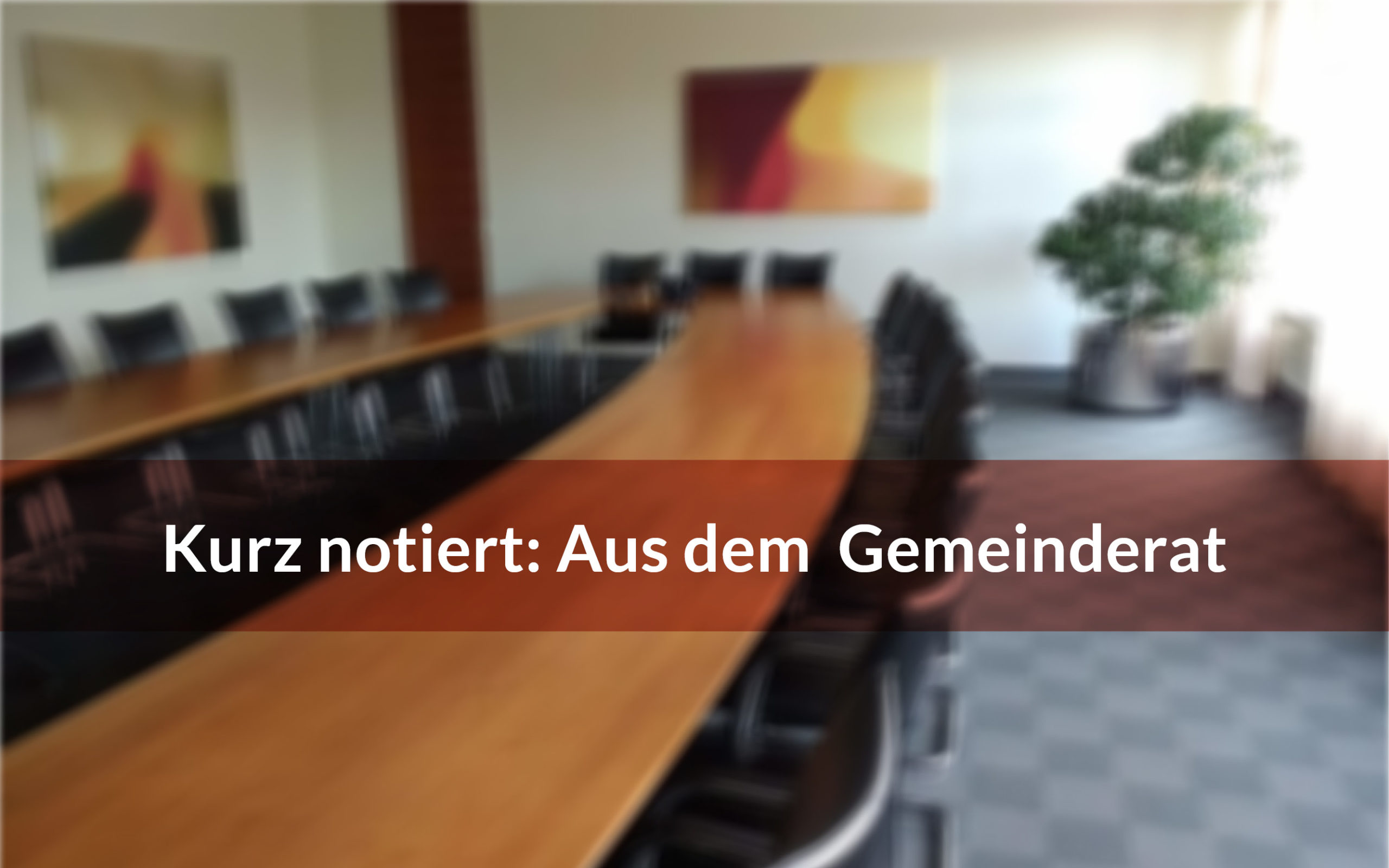 GR-Sitzung News