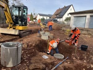 Fortschritt der Baumaßnahmen im Wüstenrotviertel