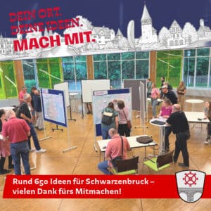 Erfolreiche Beteiligungsaktion „Dein Ort. Deine Ideen. Mach mit.“